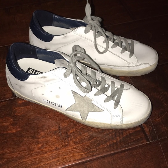 Golden Goose Shoes - Golden Goose White and Gray Sneakers